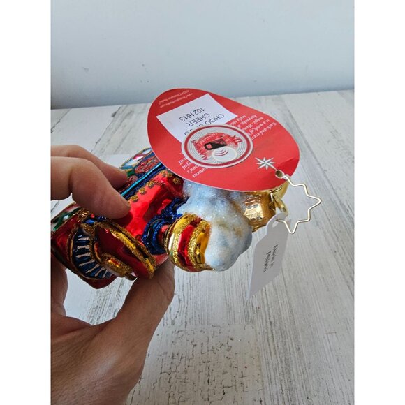 Radko choo choo cheer train locomotive toy caboose new Xmas tree ornament - Picture 9 of 14